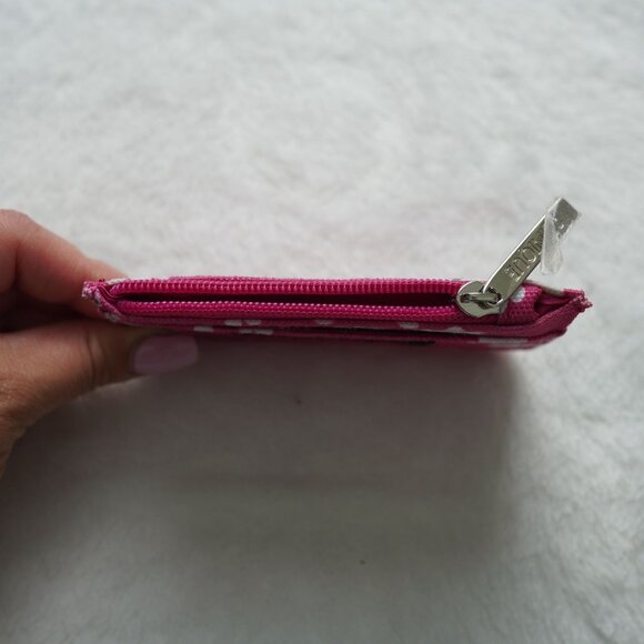 NWT Marimekko for Clinique Pink Floral Coin Pouch Card Case - Picture 3 of 6